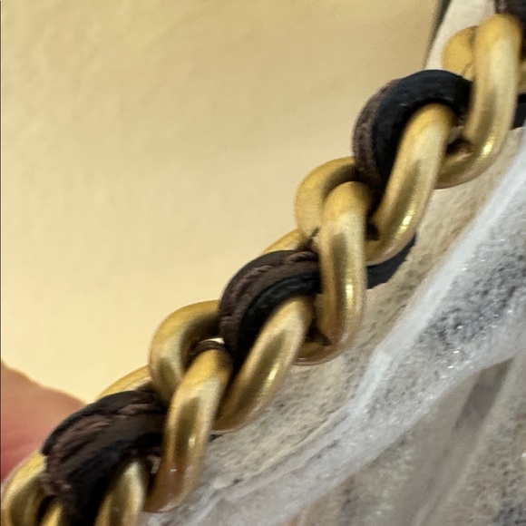 Coach Quilted Nappa Leather Chain Crossbody maple with Gold Hardware 20 - Picture 8 of 16